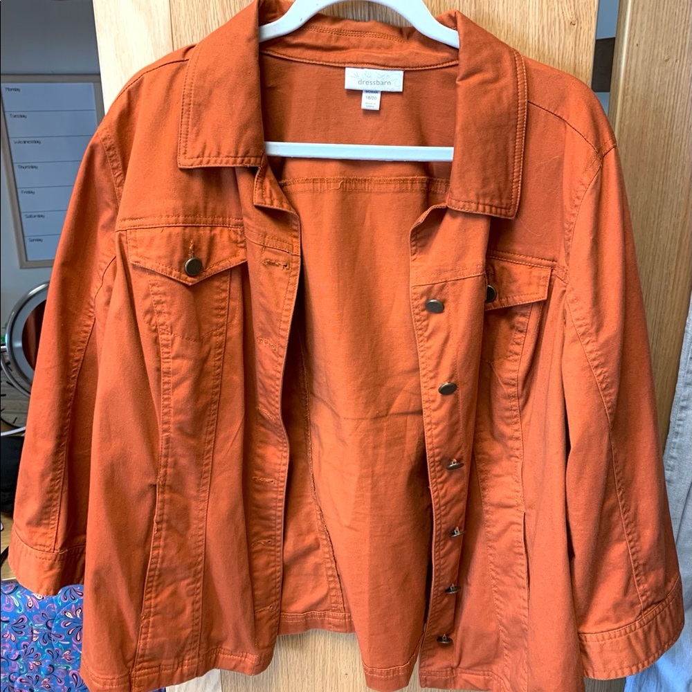 Dress Barn Orange Jacket